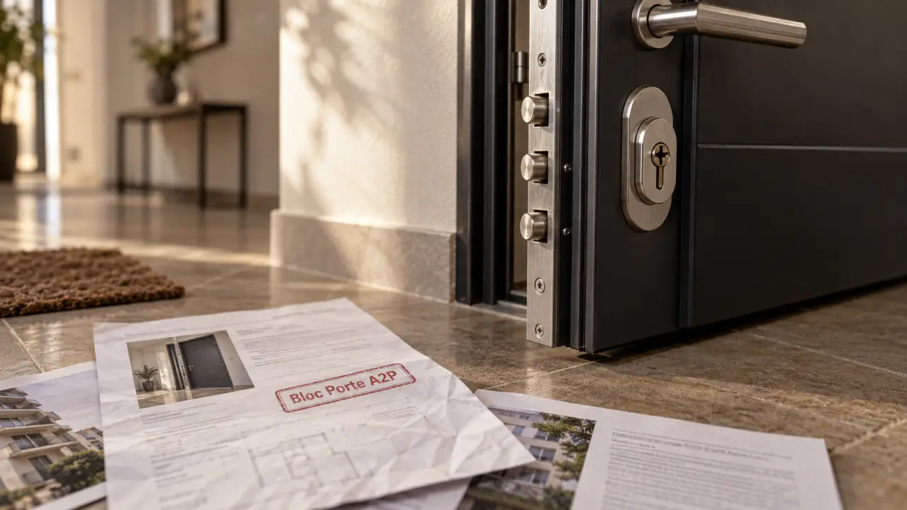 Porte blindée appartement prix : cadre renforcé et serrure multipoints protégée